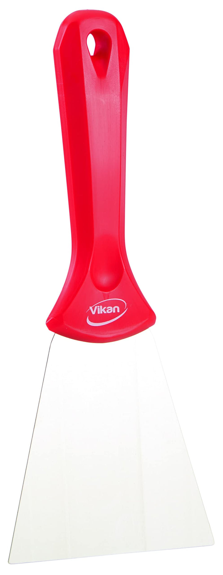 Vikan - Hygiene - Handschaber - Mit Edelstahlklinge - Rot - Breit, rot