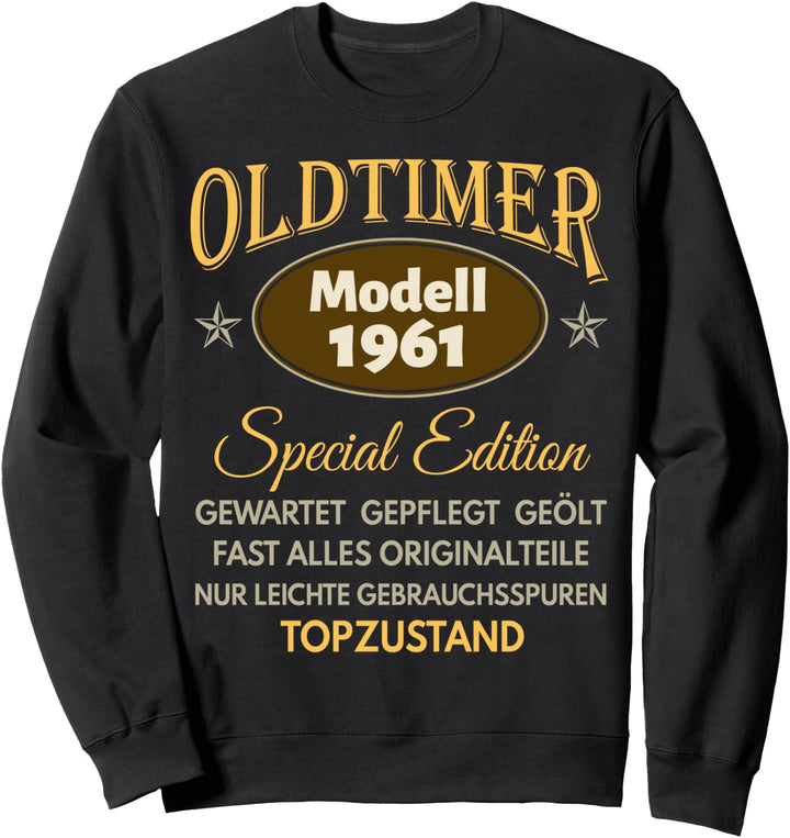 63. Geburtstag Mann Frau 63 Jahre 1961 Deko Lustig Geschenk Sweatshirt