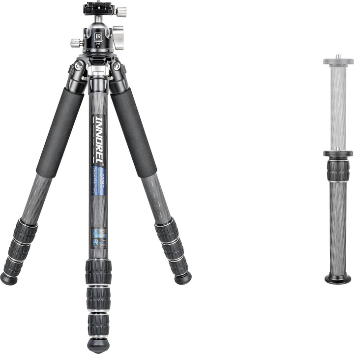Kohlefaser-Stativ-INNOREL CT75C Professionelles Reisestativ für DSLR-Kamera Schwerlastständer 28mm R