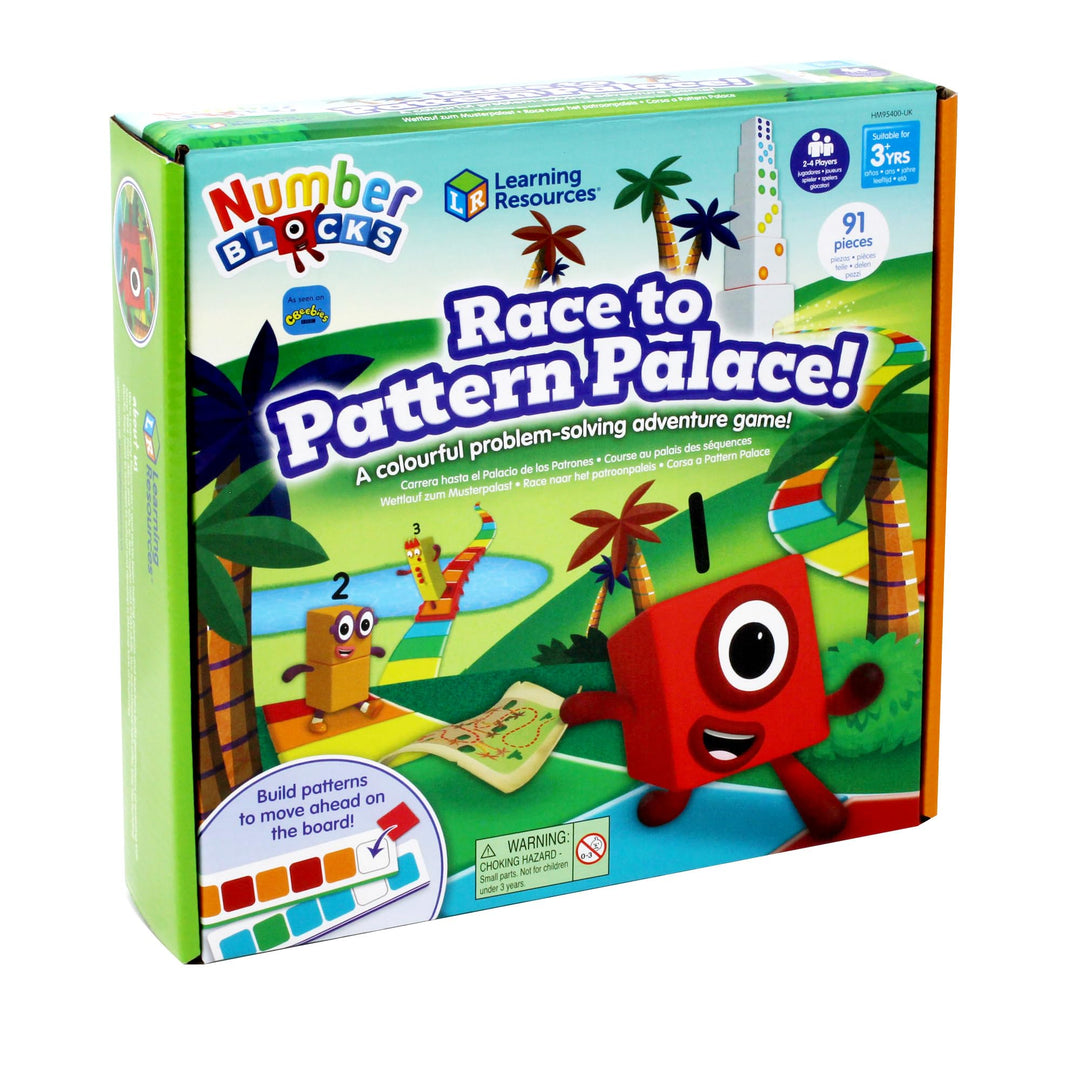 Learning Resources Numberblocks Brettspiel „Wettlauf zum Musterpalast“, Numberblocks-Geschenke, Math
