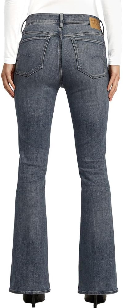 G-STAR Damen 3301 Flare Jeans 25W / 30L Blau (Antic Sand Blast D21290-d842-g803), 25W / 30L Blau (An
