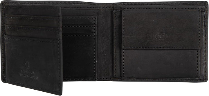 TOM TAILOR Herren Taschen & Geldbörsen Portemonnaie Ron, Schwarz