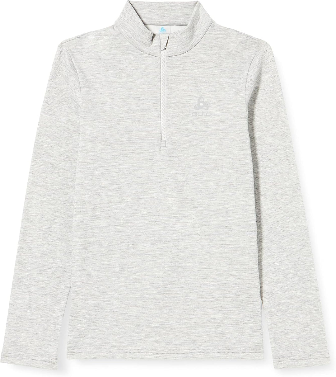 Odlo Kids Langarm Shirt mit halben Reissverschluss Berra 104 Grey Melange, 104 Grey Melange