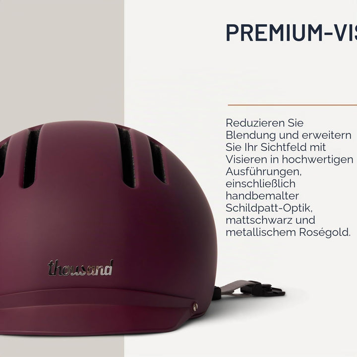 Thousand Chapter MIPS Fahrradhelm für Erwachsene, LED-Rücklicht, Radfahren &amp; Fahrradsicherheitszerti