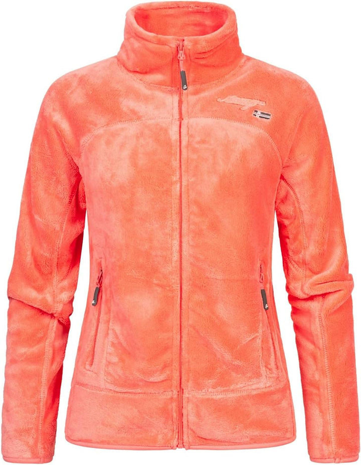 Geographical Norway Damen warme Übergangs Outdoor Fleecejacke mit Stehkragen bans production M Saumo