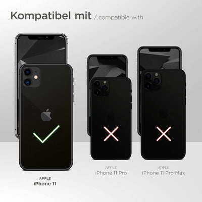 ONEFLOW Handykette 'Twist Strap' kompatibel mit Apple iPhone 11 Hülle zum Umhängen transparent, Hand