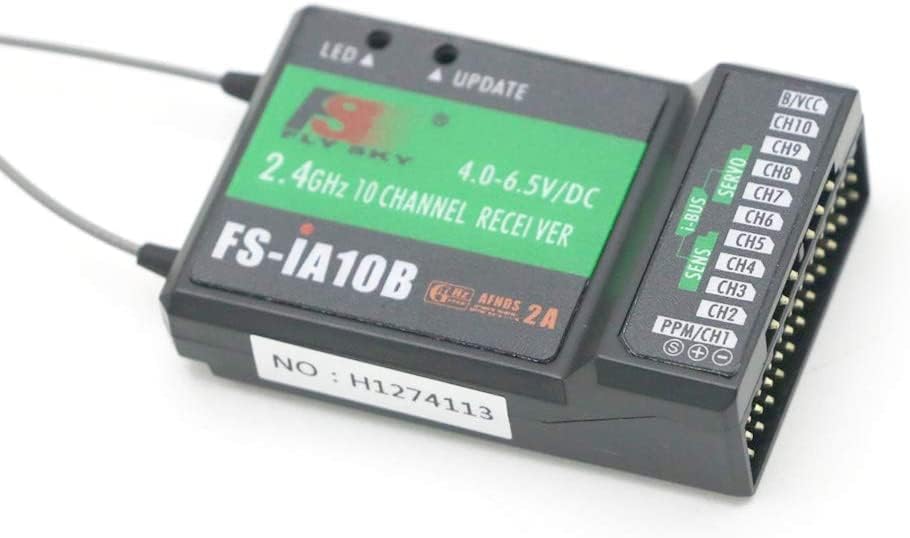 Yangers Flysky FS-IA10B Receiver, 10 Kanäle 2.4GHz AFHDS 2A RC Transmitter Receiver für RC Transmitt