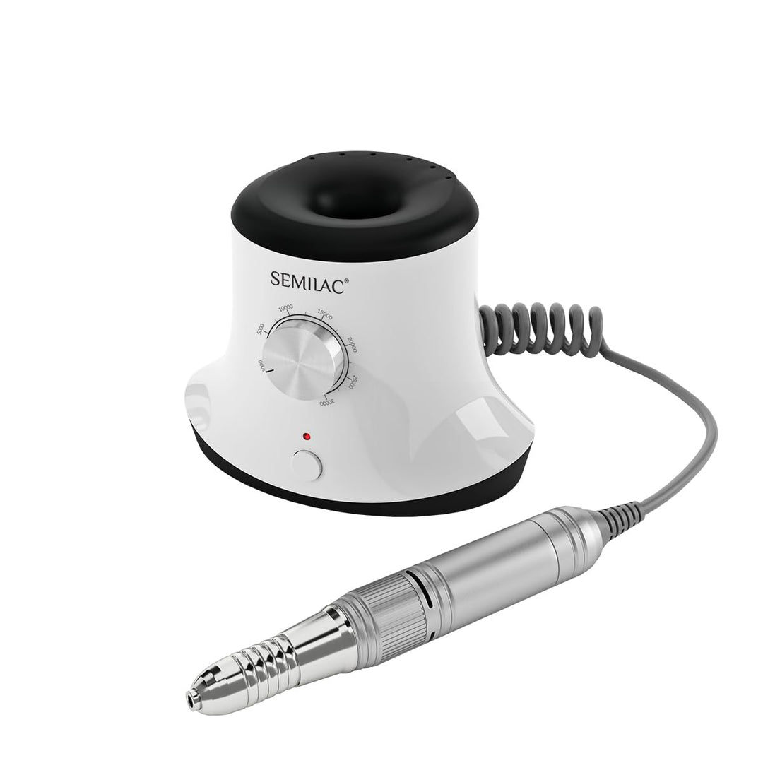 Semilac Nagelfräser 24W – Elektrischer Nagelbohrer für UV-, Gel- und Acryl-Lack, Handlich, Leise & V