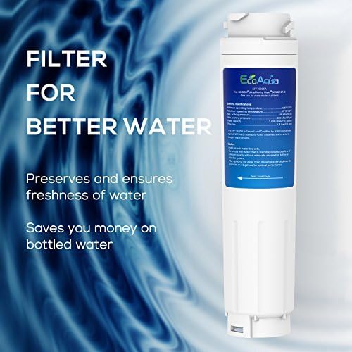 EcoAqua EFF-6025A Kühlschrankwasserfilter Kompatibel mit Bosch Ultra Clarity 644845, KAD62A70, KAD62