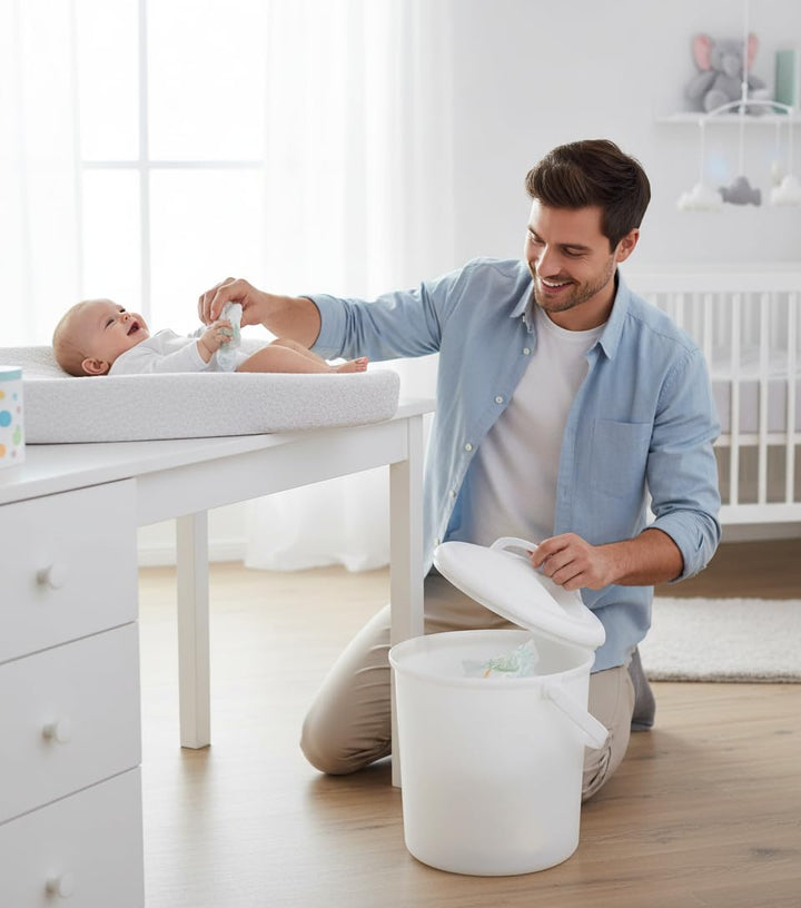 Rotho Babydesign, Bella Bambina, Kunststoff-Windeleimer geruchsdicht ohne Nachfüllkassetten, umweltf