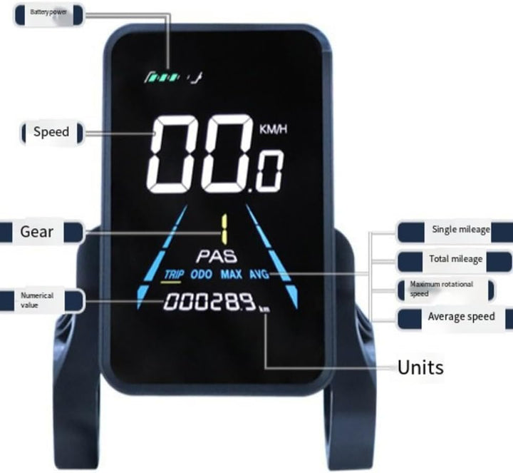 LCD-Bildschirme für Elektrofahrräder, NC-81F, wasserdicht, Armaturenbrett, Computer, E-Bike-Panel, A