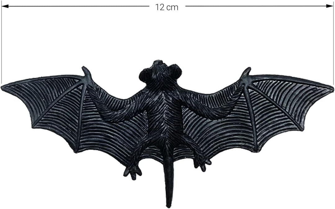 Oblique Unique® Horror Streudeko Fledermäuse 6 Stück Fledermaus Tischdeko für Halloween Deko Faschin