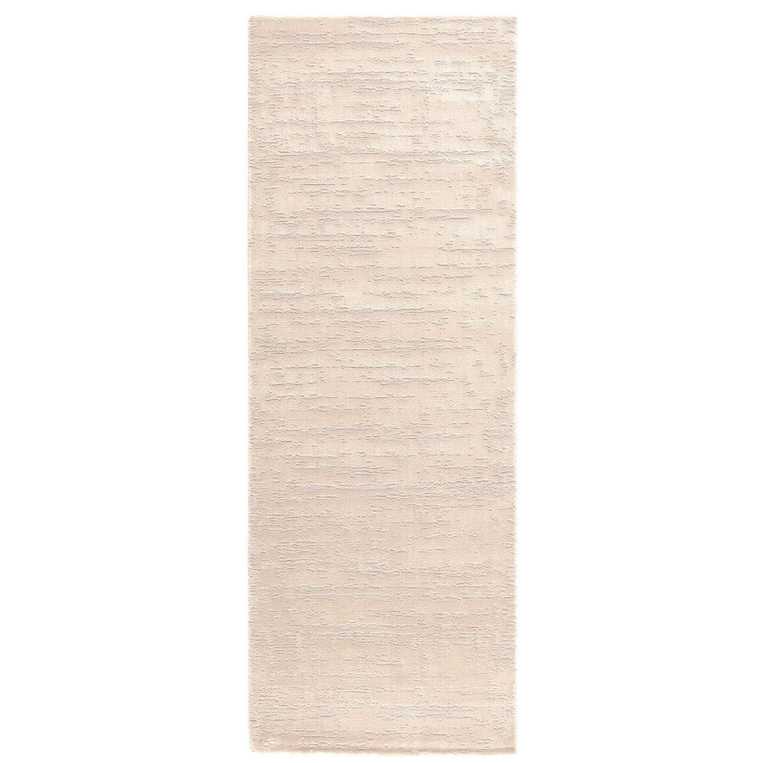 Kurzflor Laufer Flur Wohnzimmer Beige 80 x 200 cm - Moderner Wohnzimmerteppich- Waschbar Teppich, Be