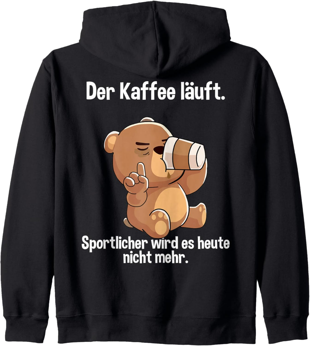 Kaffeegefühl - Der Kaffee läuft. Kapuzenjacke