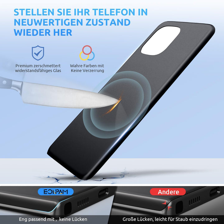 Eonpam Akkudeckel für Xiaomi Mi 11 Rückseite Glas Original Backcover Back Glas Ersatz mit Reparaturs