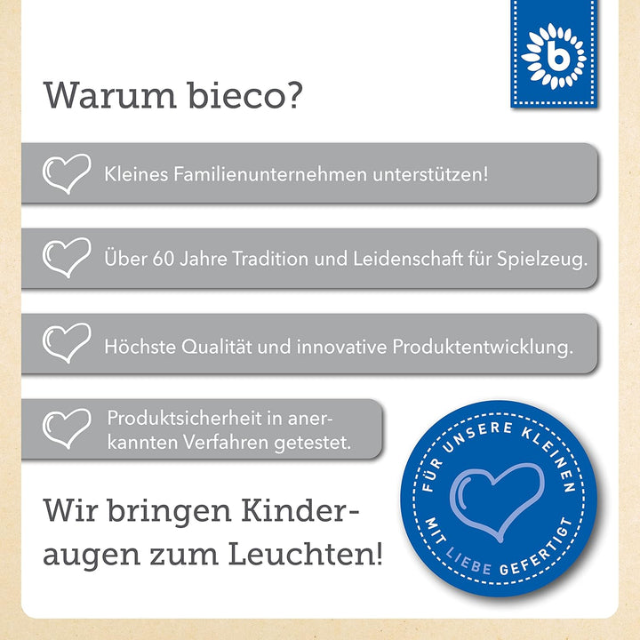 Bieco Kindertisch mit 2 Stühlen | Für Innen und Aussen | Stapelbar & Kippsicher | Basteltisch Tisch-