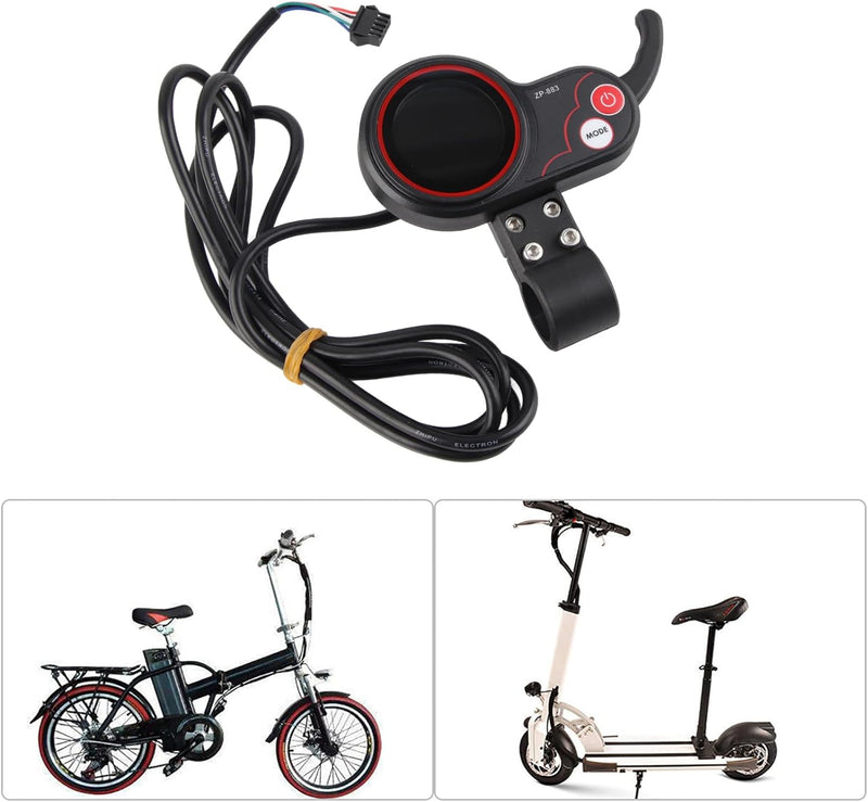 Alomejor E-Bike Controller Kit, Elektroroller-Controller mit LCD-Display und Schaltschalter (Univers