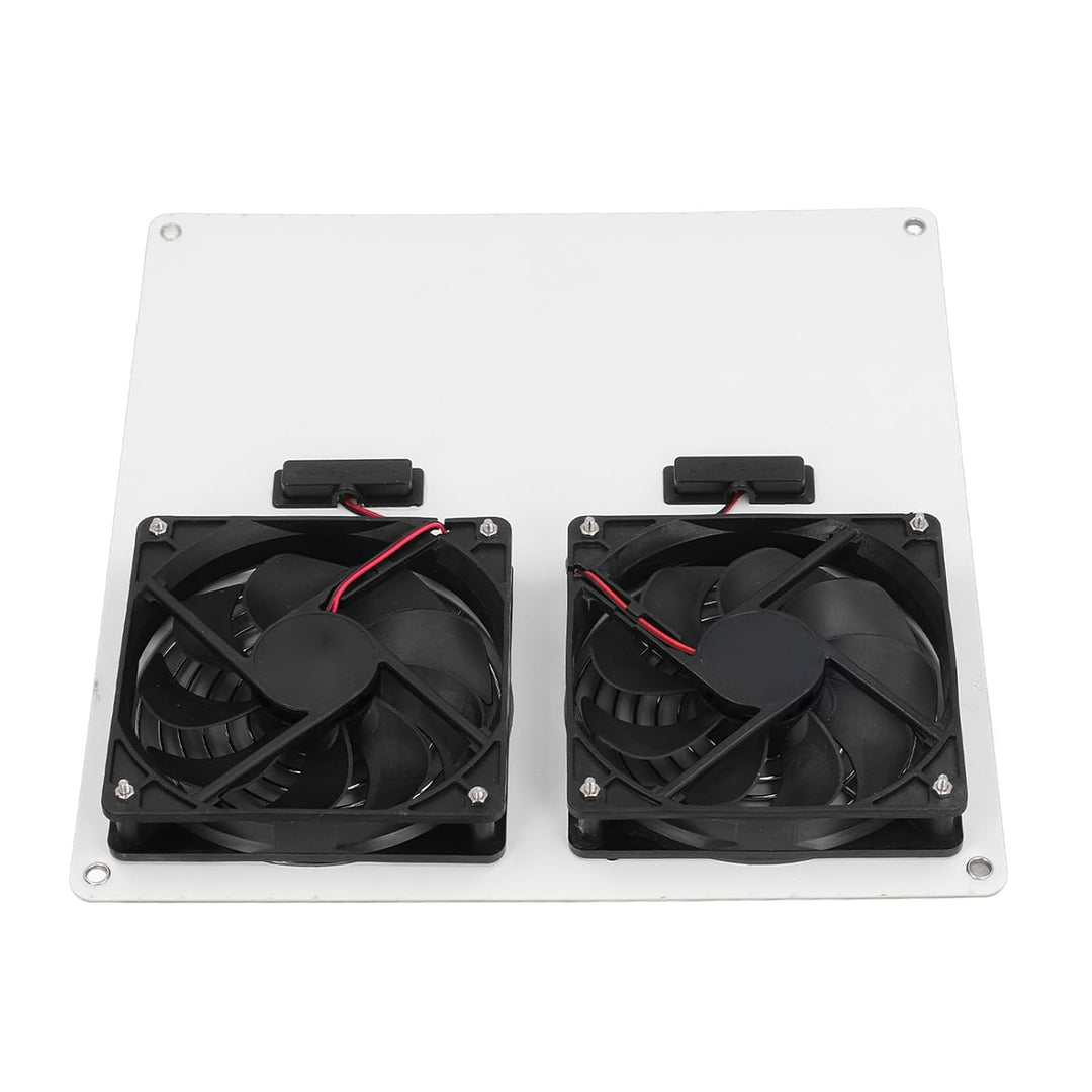 Solarbetriebener Ventilator, Abluftventilator des Sonnenkollektors 100W, 12-Zoll-Solar-Doppelventila