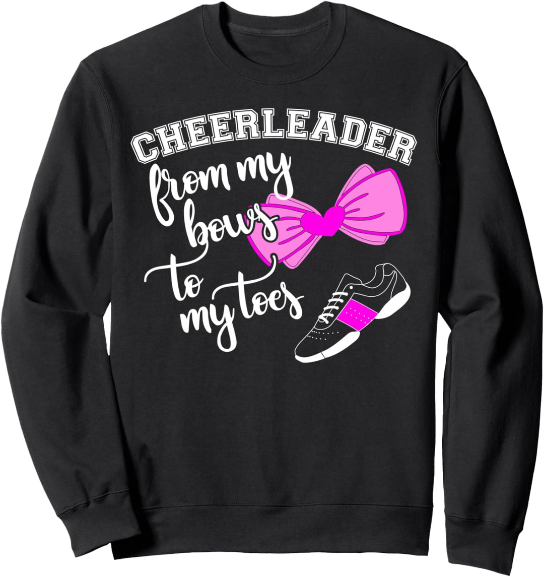 Cheerleader Design für Teen Mädchen Bögen bis Zehen Sweatshirt