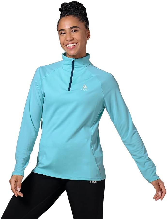 Odlo Damen Essential Ceramiwarm Half Zip Longsleeve Polynya L, Polynya L