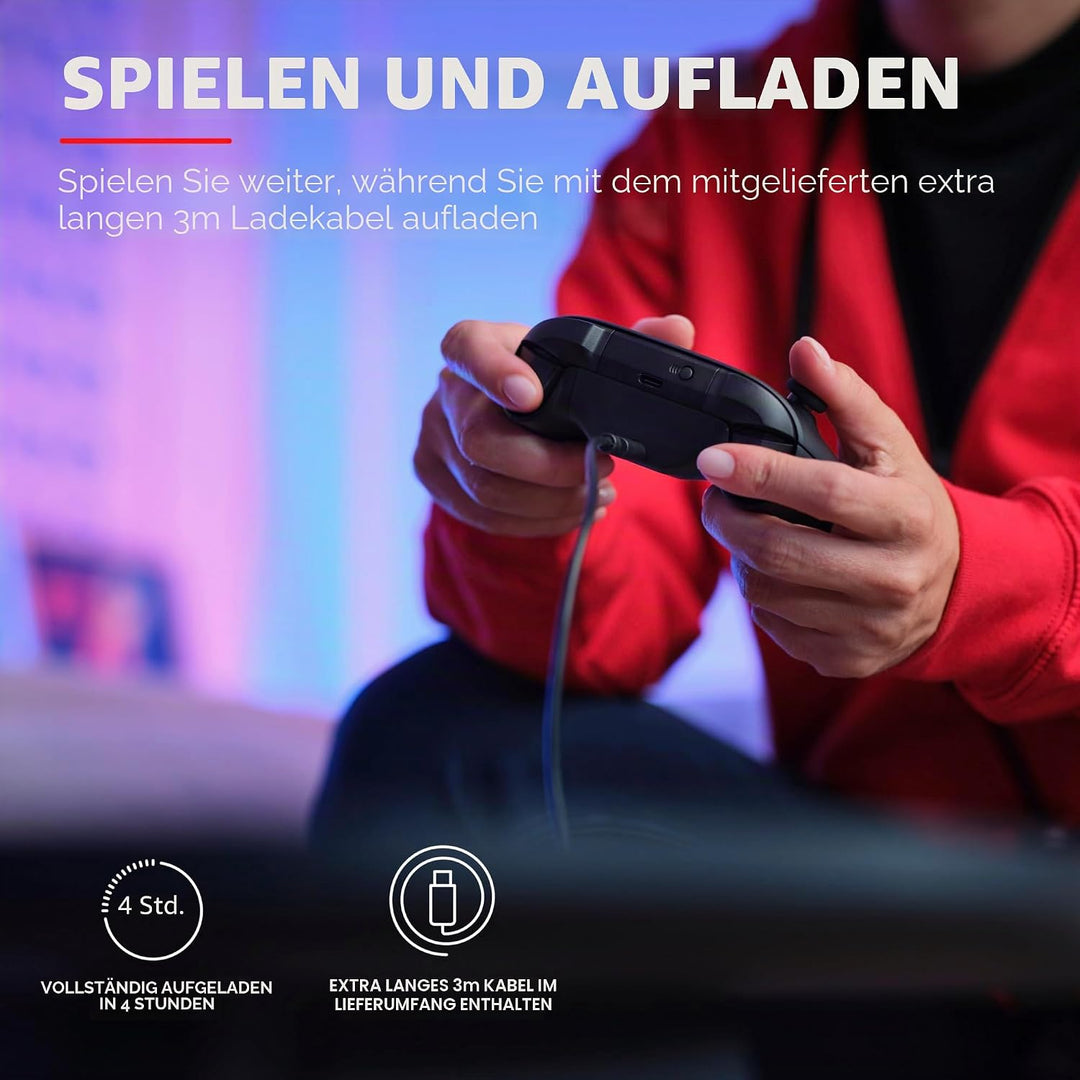 Trust Gaming GXT 246 Avado Xbox Controller Akku für Xbox Series X/S Konsole, Wiederaufladbarer Akku