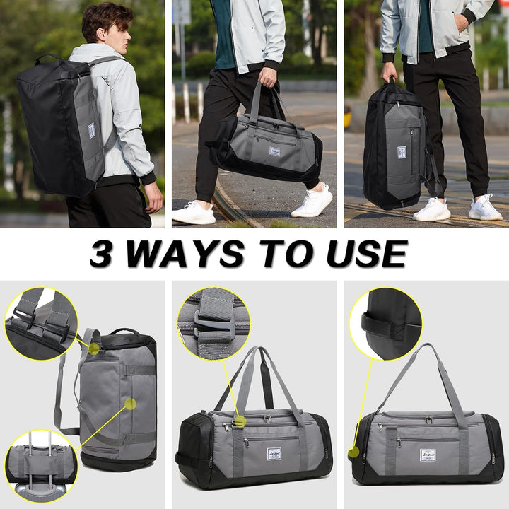 Laripwit Reisetasche Herren 40L Mittelgross Sporttasche mit Schuhfach und Nassfach Weekender Travel