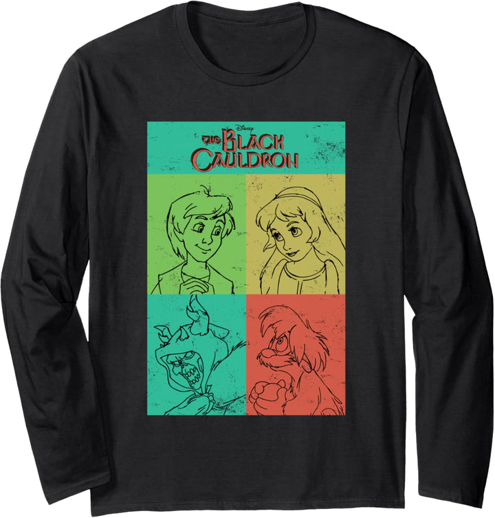 Disney The Black Cauldron Character Grid Langarmshirt