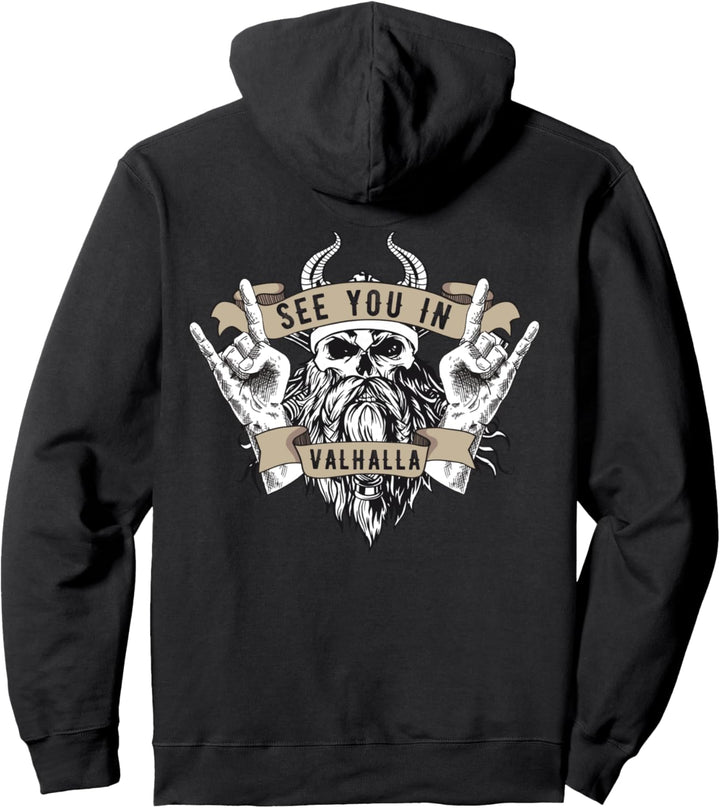 See You In Valhalla Walhalla Wodan Wikinger Odin Vikings Pullover Hoodie