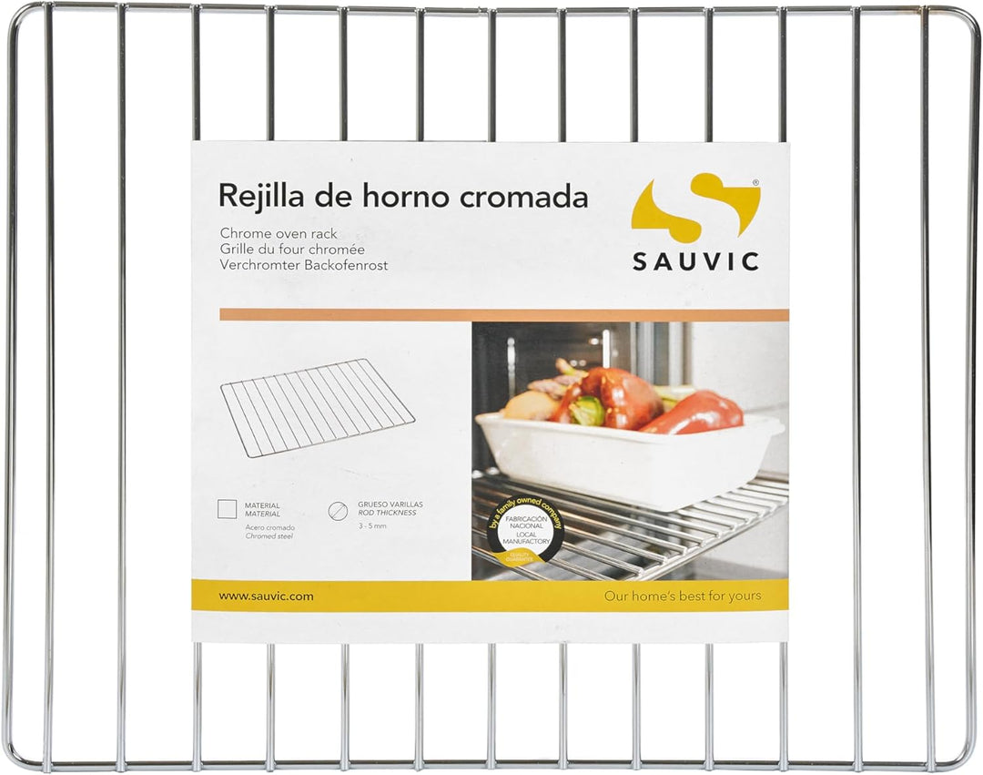 Sauvic Backofenrost, verchromtem Stahl, 44,5 x 34 cm, 02560