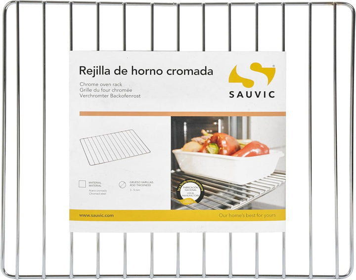 Sauvic Backofenrost, verchromtem Stahl, 44,5 x 34 cm, 02560