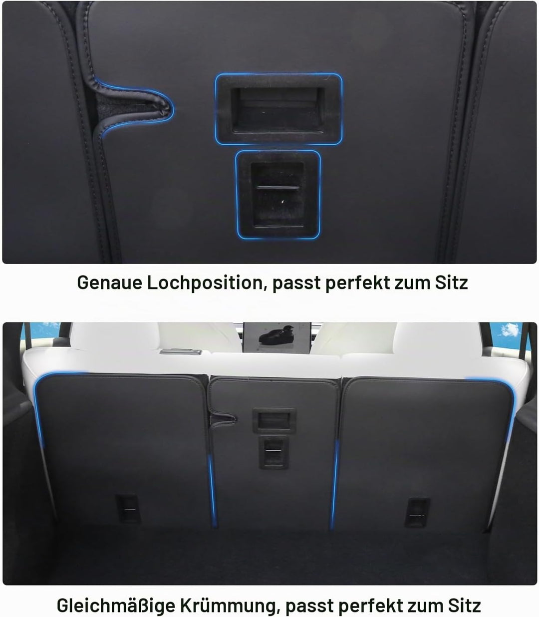 Rücksitzbezug für Tesla Model Y Juniper Zubehör 2026 2025 (5-Sitze) Rückenlehnenschutz Allwetter 2.