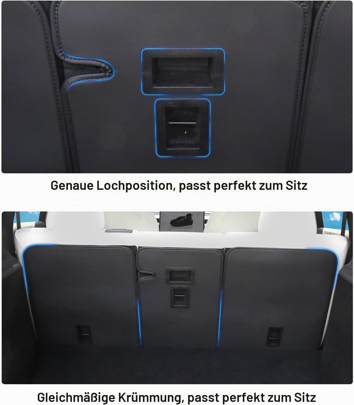 Rücksitzbezug für Tesla Model Y Juniper Zubehör 2026 2025 (5-Sitze) Rückenlehnenschutz Allwetter 2.