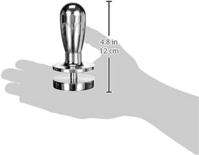 ECM 89415 Tamper druckregulierend, Aluminium poliert, edelstahl, Silber