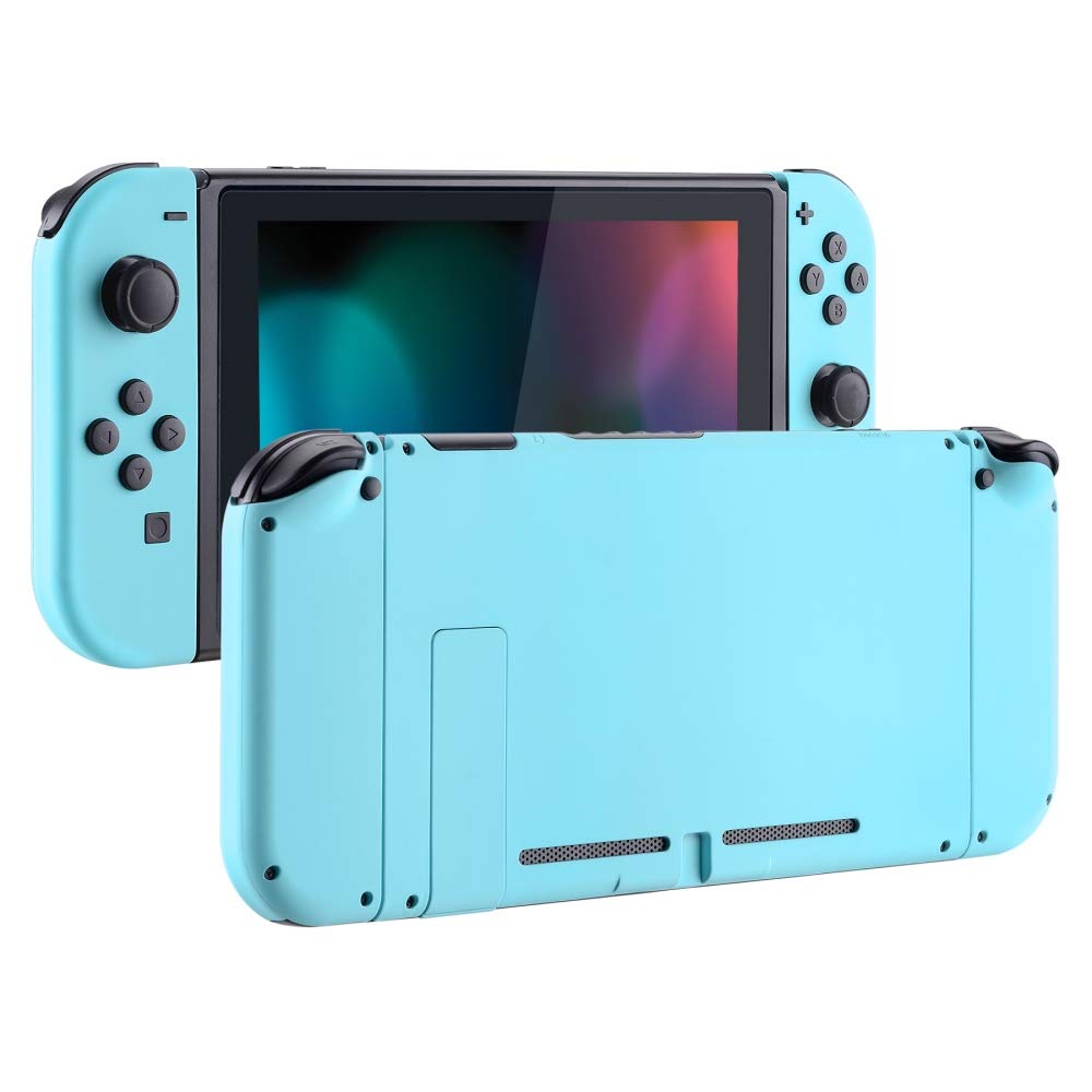 eXtremeRate Hülle Case für Nintendo Switch Joycon/Konsole, Rückgehäuse&Kickstand für Switch Console,