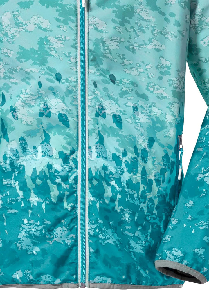 Killtec Mädchen Kos 165 Grls Jckt Funktionsjacke mit Kapuze, packbar, wasserdicht, aqua