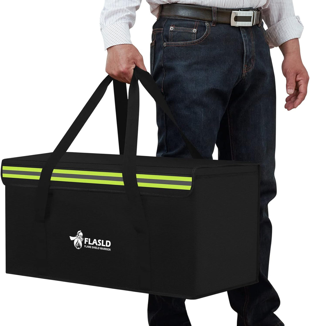 FLASLD Grosse feuerfeste Lipo-Tasche für 200Ah Lithium-Batterie Lagerung und Aufladen, 560 x 230 x 2