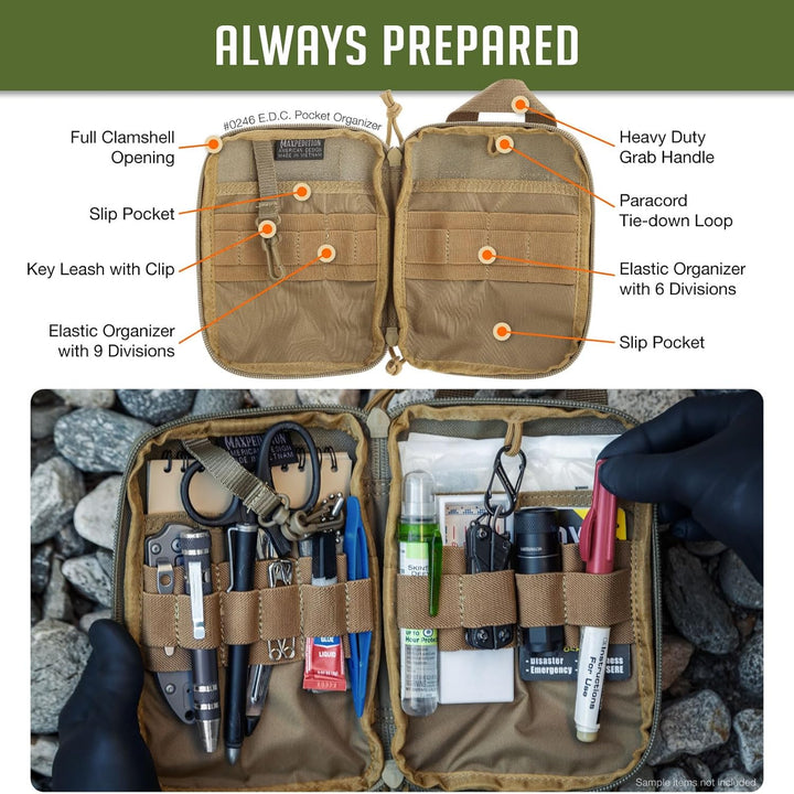 Maxpedition E.d.c. Pocket Organizer Tasche Einheitsgrösse Khaki, Einheitsgrösse Khaki