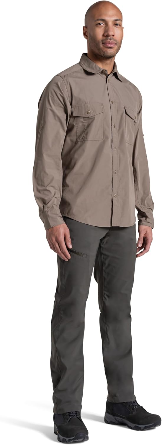 Craghoppers Herren Kiwi Ii Ls Shirts 3XL Pebble, 3XL Pebble
