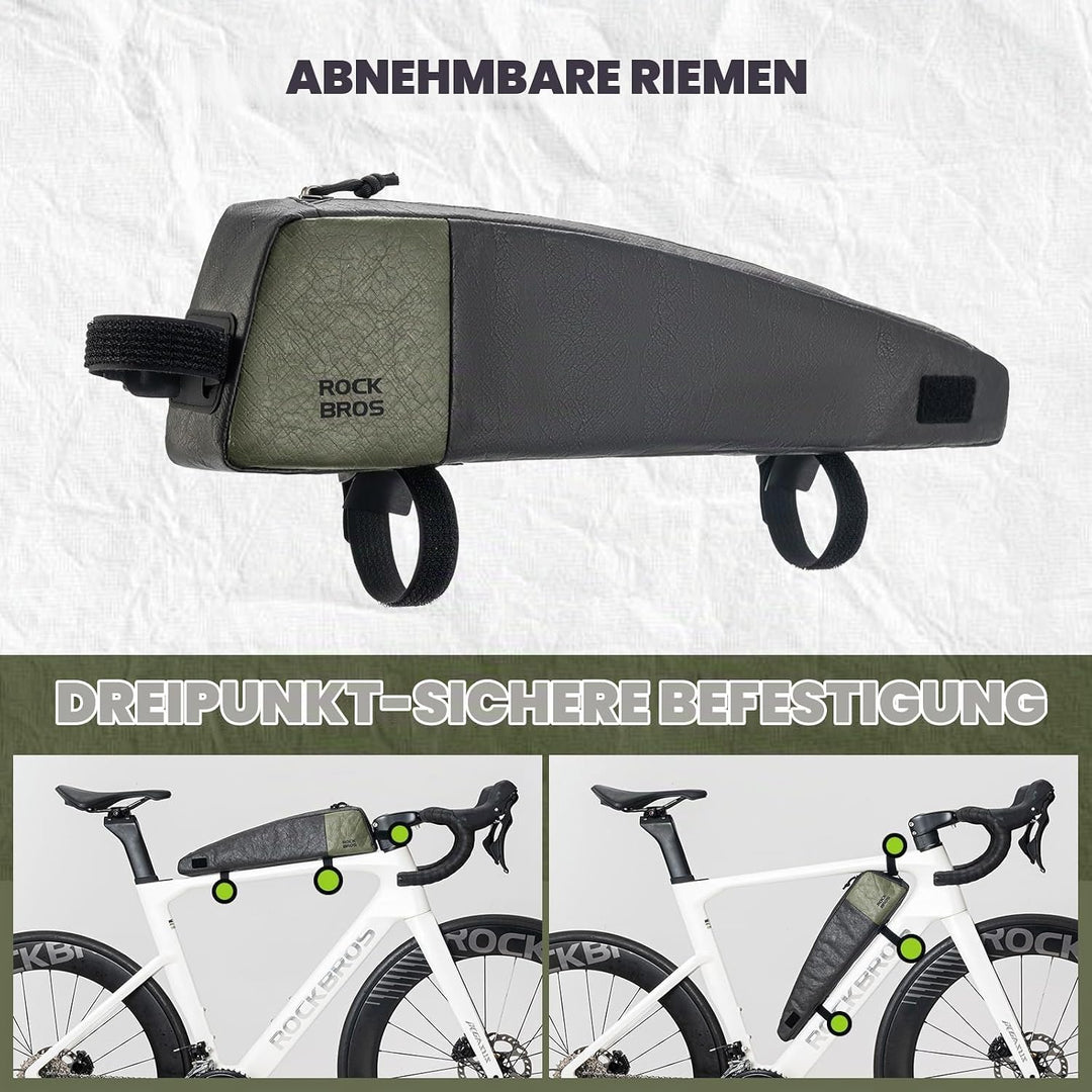 ROCKBROS Fahrrad Rahmentasche Ultraleichte Fahrradtasche, Lenkertasche aus Umweltfreundliches Materi