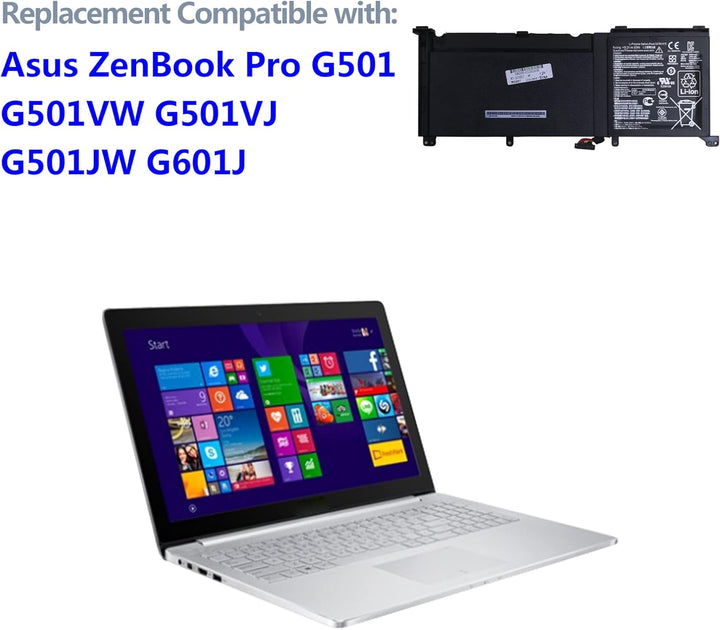 swark Laptop Akku C41N1416 kompatibel mit Asus ZenBook Pro G501 G501VW G501VJ G501JW G601J N501J N50