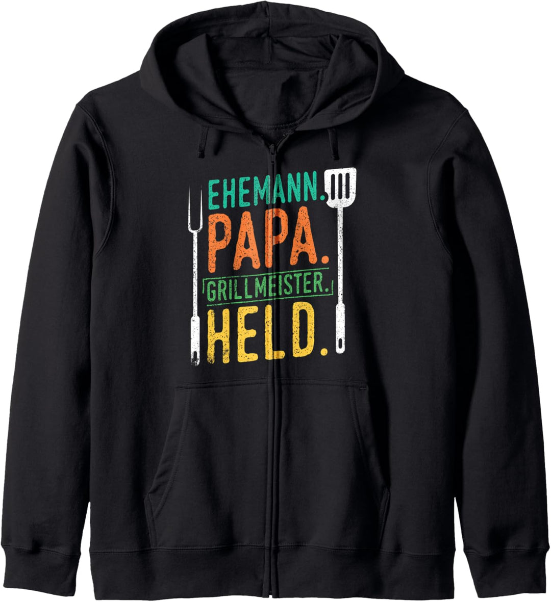 Vater Grillmeister Papa Grillen Vater Geburtstag BBQ Kapuzenjacke