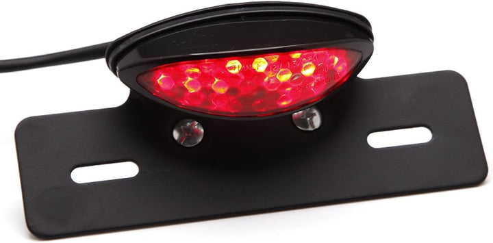 19 LED Motorrad Rücklicht Integriertes Nummernschild Bremsleuchte hinten für Racer Bobber Street Bik