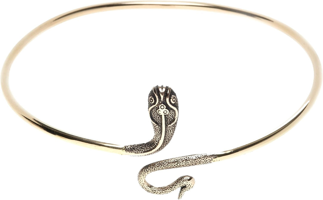 Windalf Bohemian Frauen Oberarmreif Medusa Ø 9.3 cm Damen Schlange-Schmuck Gipsy-Armschmuck Hochwert