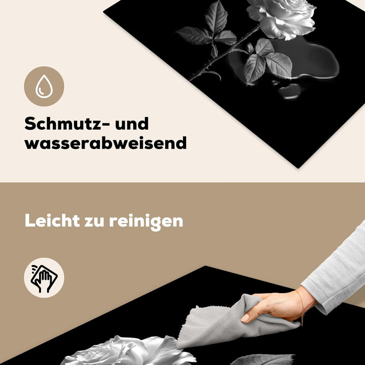 Herdabdeckplatte Einteilig Küche Herdabdeckung Induktionsfeld Ceranfeld Herdabdeckplatten Vinyl Matt