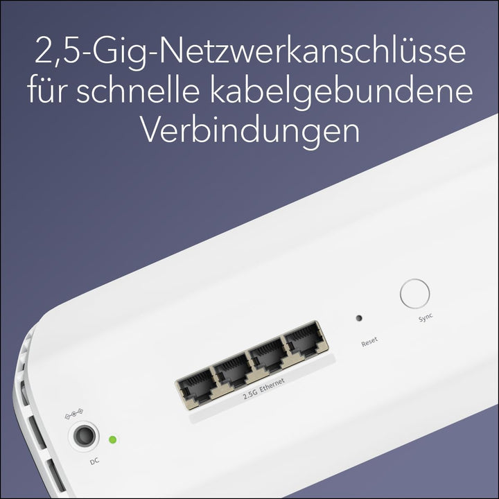 NETGEAR Orbi Serie 870 | Mesh WiFi 7 Satellit | RBE870 | Kompatibel mit Orbi Serie RBE872 und RBE873