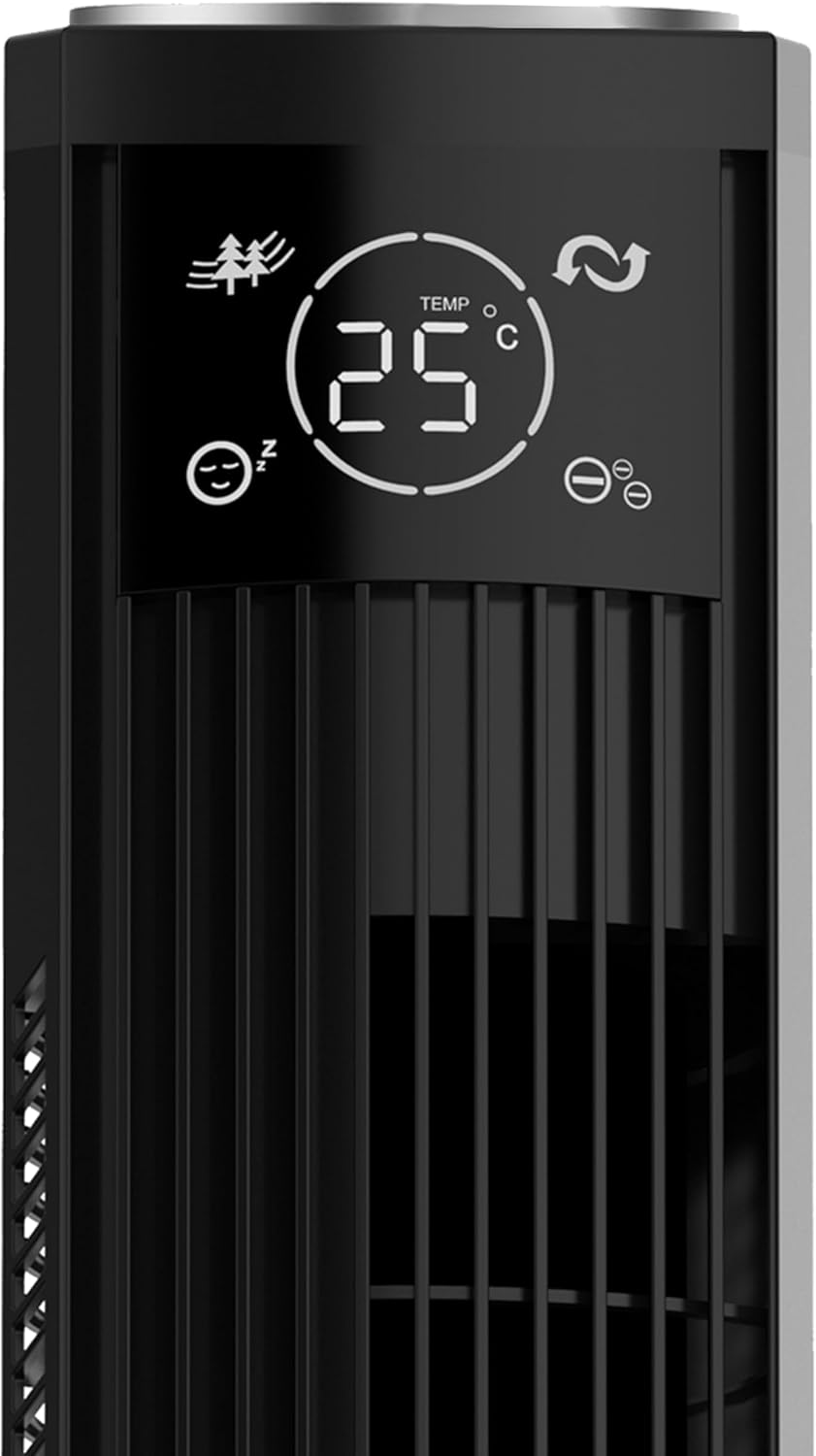 BE COOL Turm-Ventilator – Effektiver Turmventilator für Innenbereich, 3 Geschwindigkeiten, Luftreini