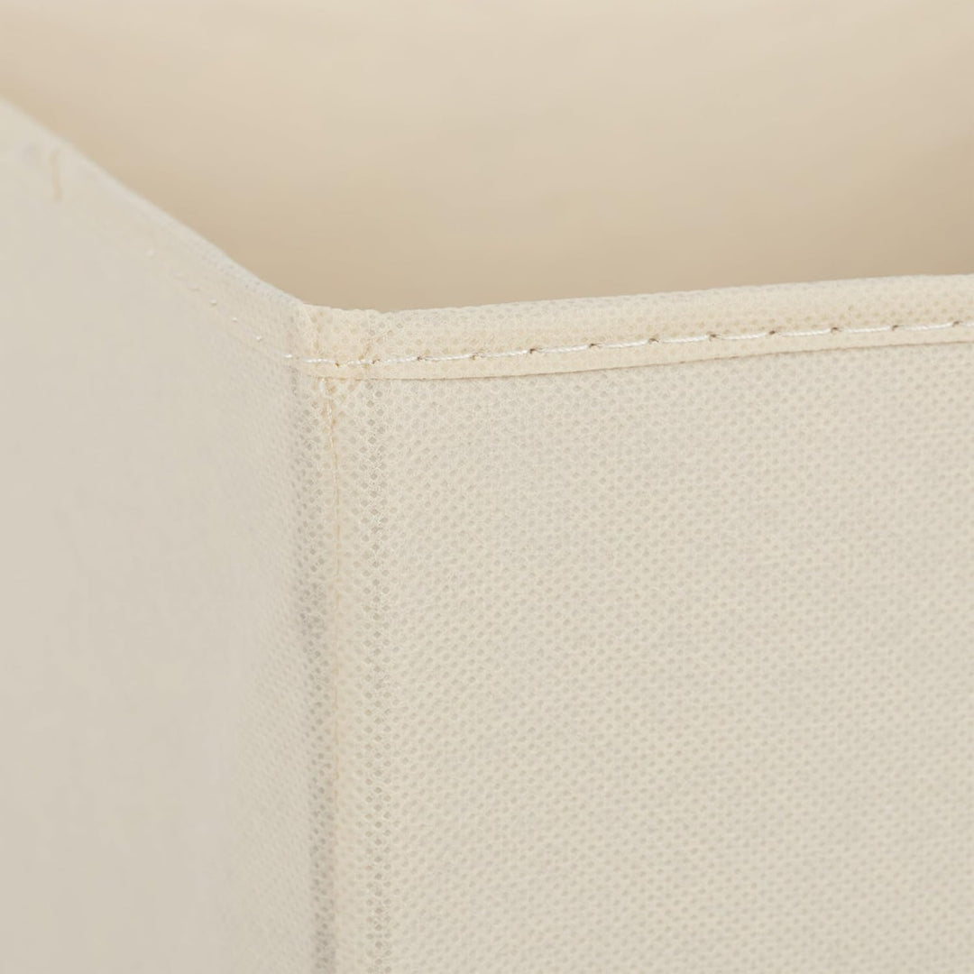 Relaxdays Aufbewahrungsbox 4er Set, Faltbare Regalboxen, HBT: 30 x 30 x 30 cm, Grifflöcher, Faltboxe