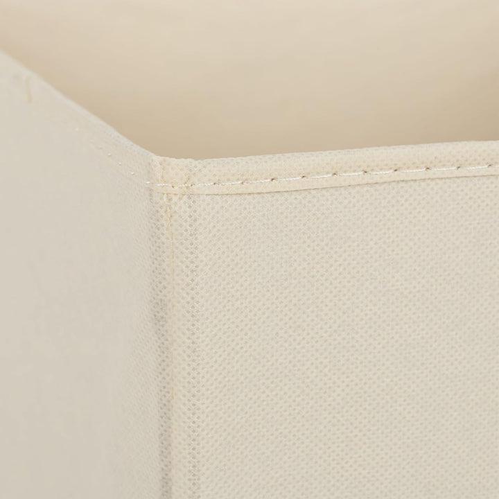 Relaxdays Aufbewahrungsbox 4er Set, Faltbare Regalboxen, HBT: 30 x 30 x 30 cm, Grifflöcher, Faltboxe