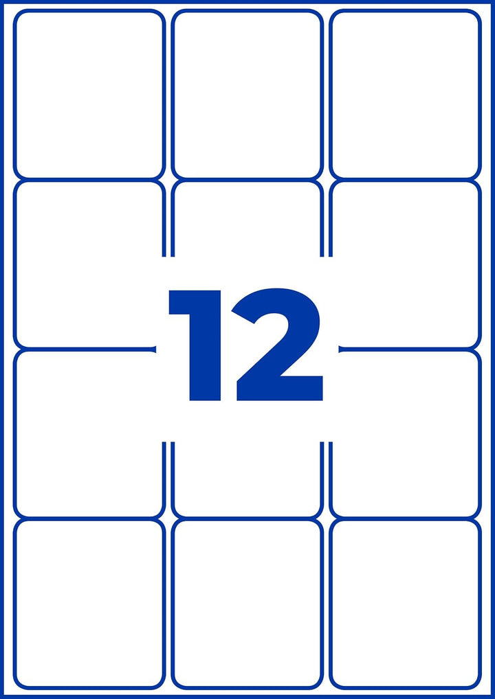 AVERY Zweckform L7164-100 Adressetiketten/Adressaufkleber (1.200 Etiketten mit ultragrip, 63,5x72mm
