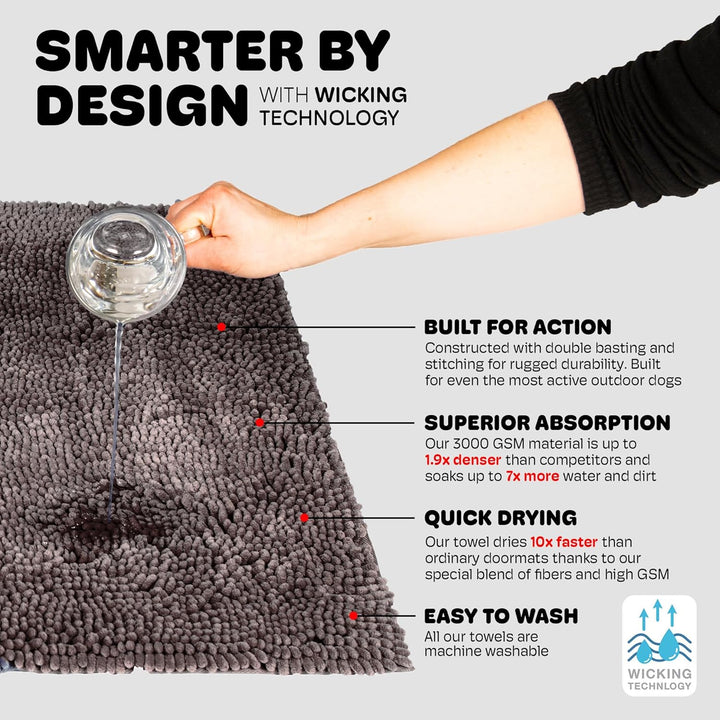 Dog Gone Smart Türvorleger, gross Medium Grau, Medium Grau